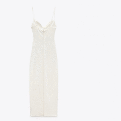 Midi Dress With Draped Detail