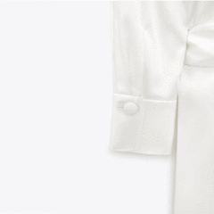 Satin Shirt Dress