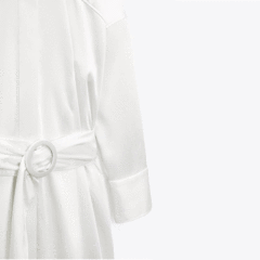 Satin Shirt Dress