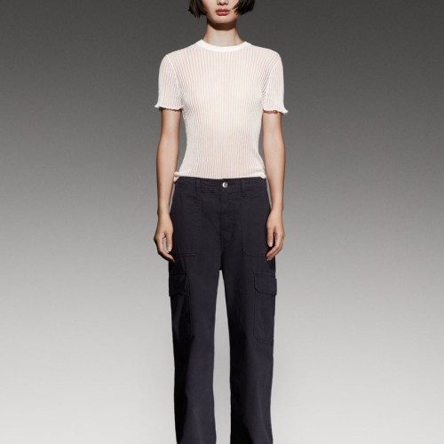 Short Sleeve Ribbed Top