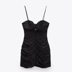 Mini Dress With Draped Detail