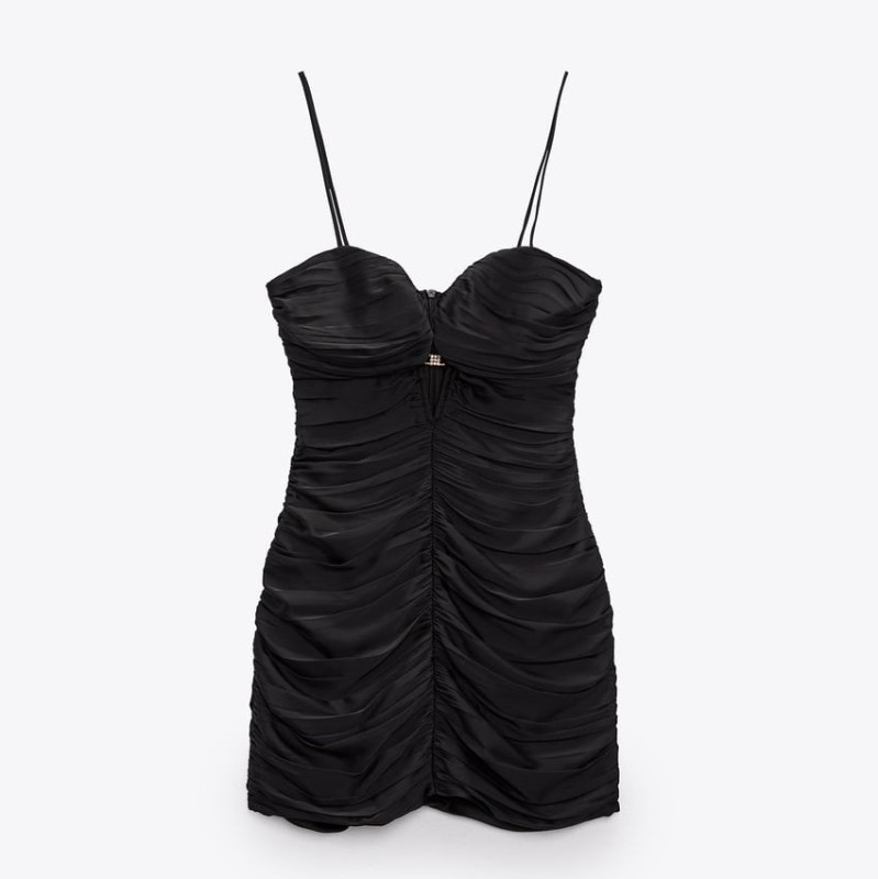 Mini Dress With Draped Detail