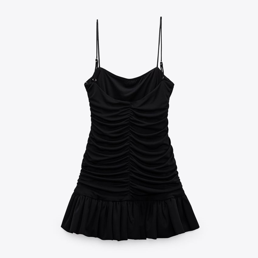 Draped Dress With Ruffles