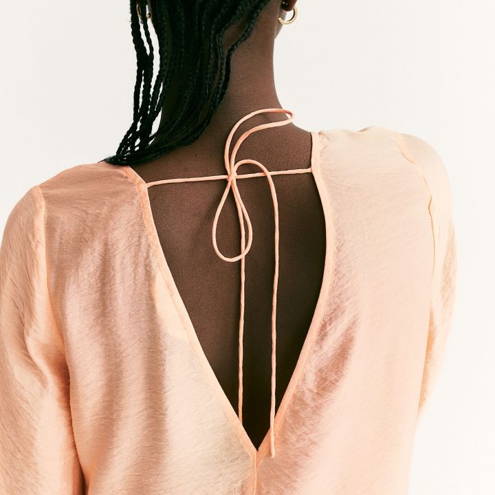 V neck dress