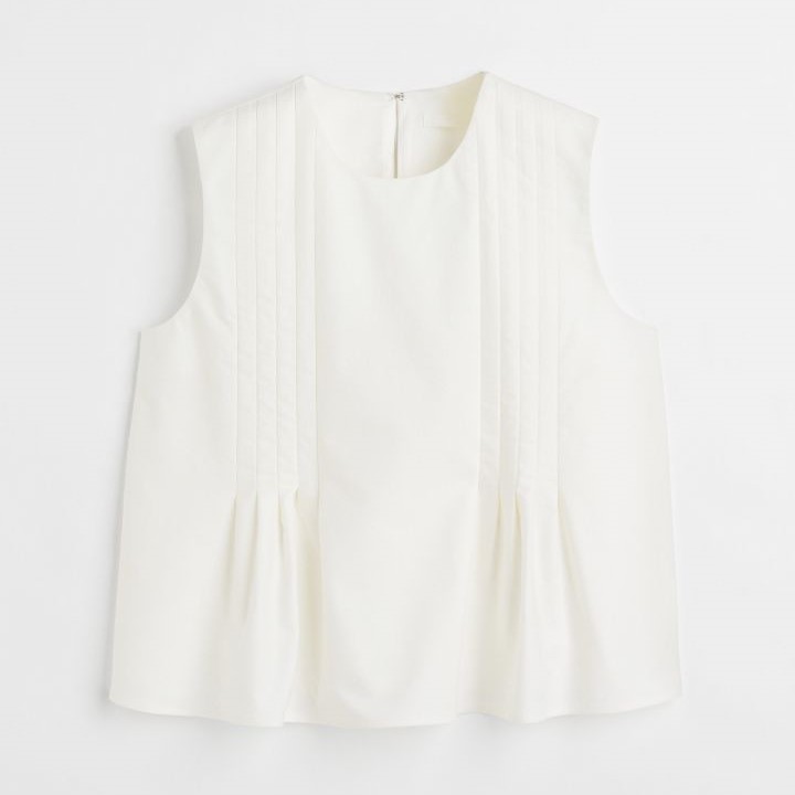 pleated top