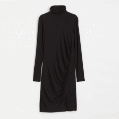 Slim High Neck Dress