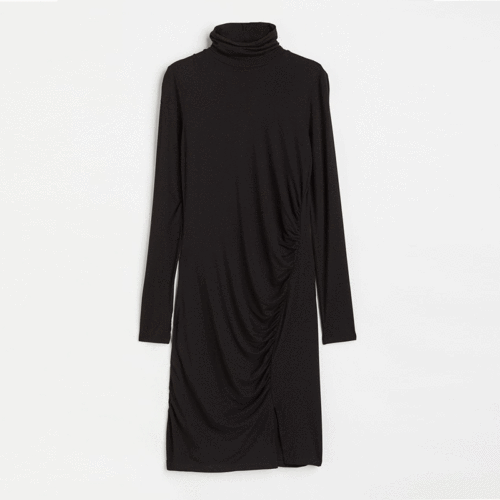 Slim High Neck Dress