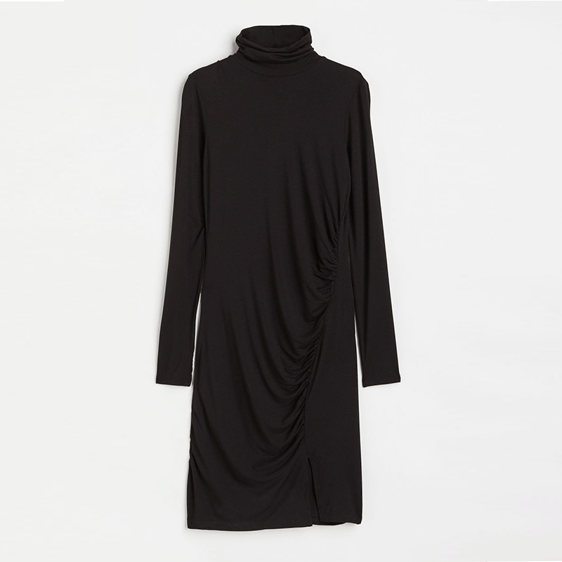 Slim High Neck Dress