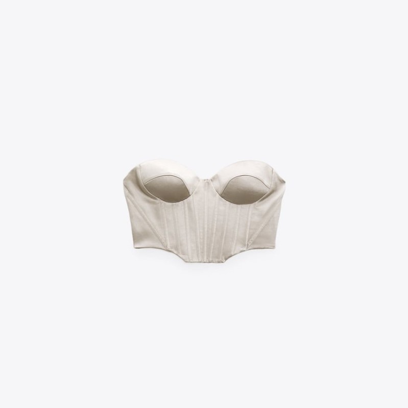 Satin Corsetry-Inspired Top