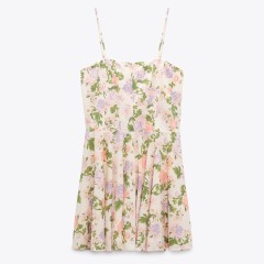 Floral Corsetry-Inspired Dress