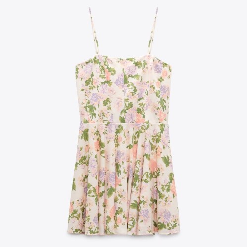 Floral Corsetry-Inspired Dress