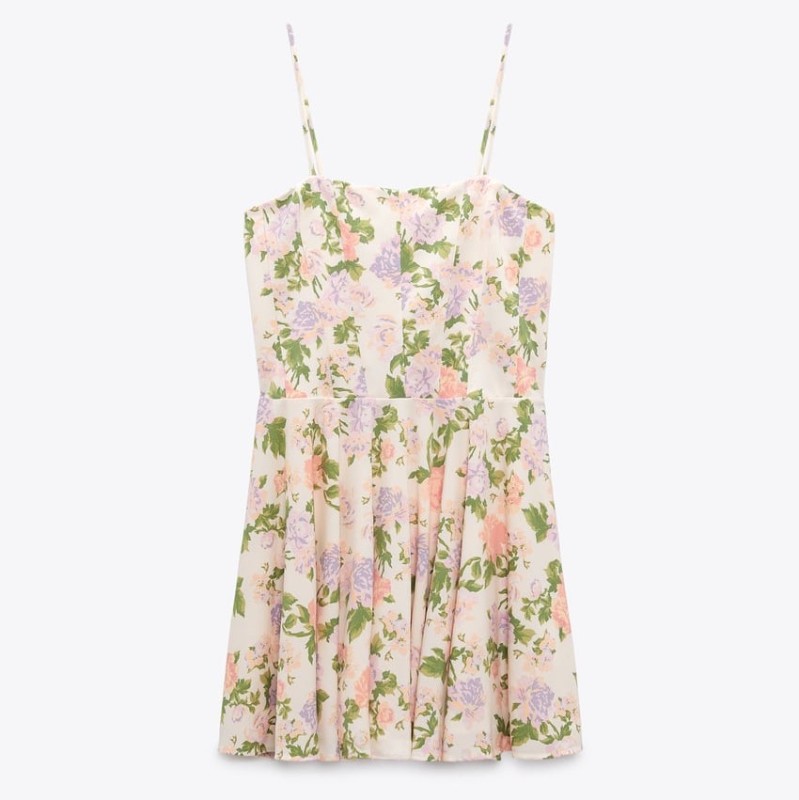 Floral Corsetry-Inspired Dress