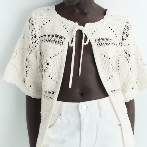 Knit Sweater With Open Back