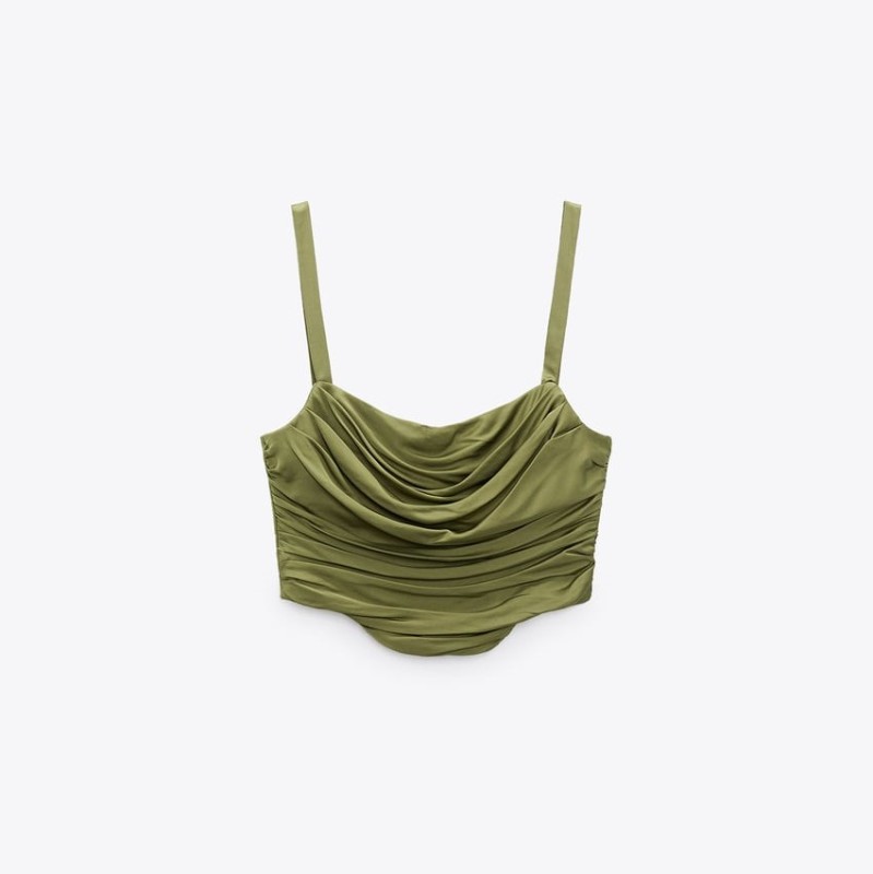 Draped Corsetry-Inspired Top
