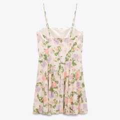 Floral Corsetry-Inspired Dress