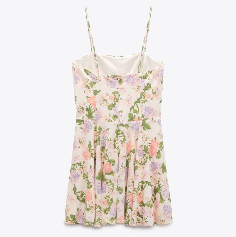 Floral Corsetry-Inspired Dress