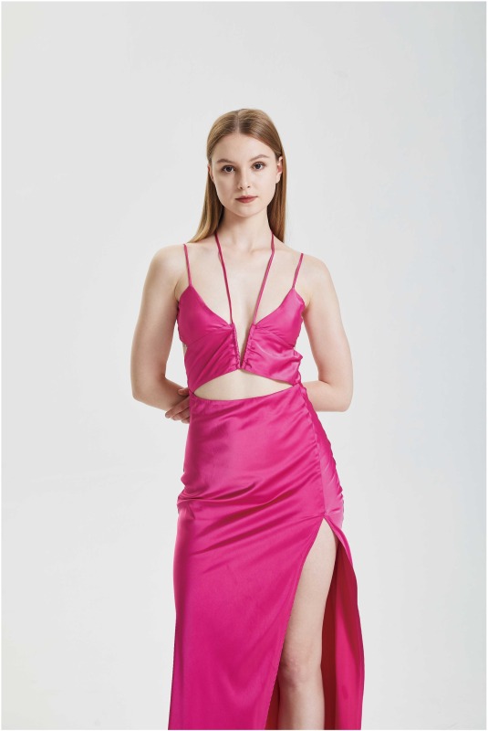 Hanging Neck Lace up Hollow Sexy Tank Top Holiday Beach Dress