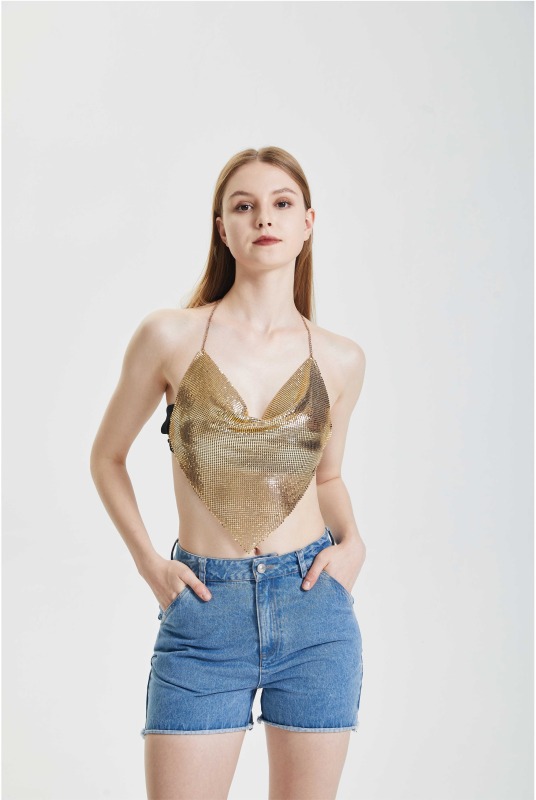Suspender neck vest top