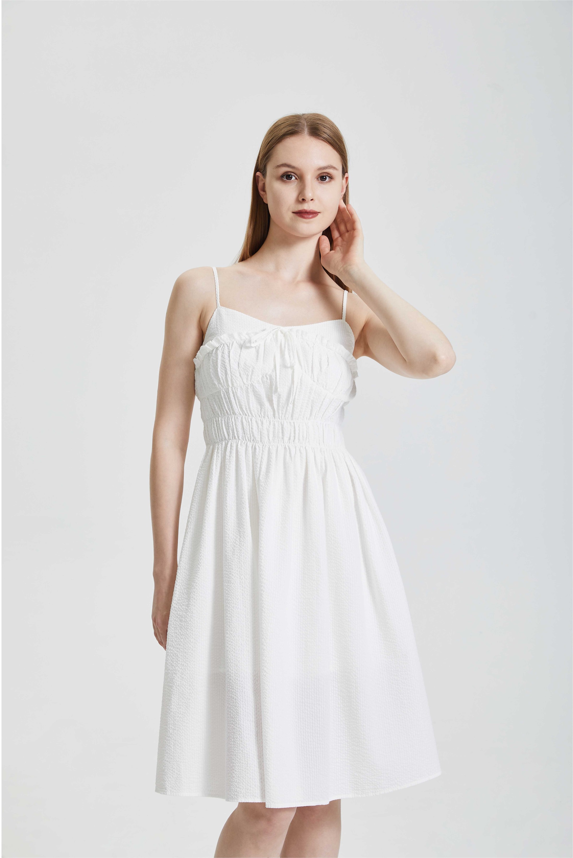 Gentle Holiday Style Strap Dress