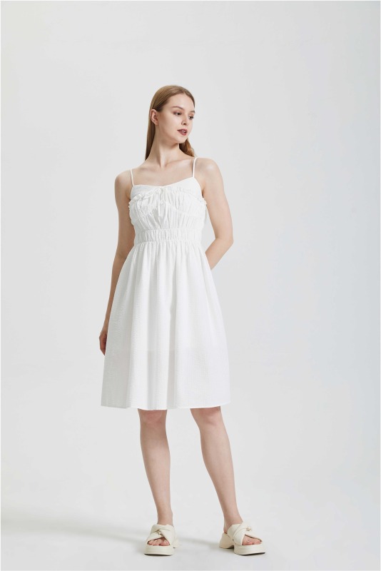 Gentle Holiday Style Strap Dress