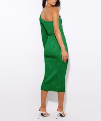 Lantern Sleeve Hollowed Out Evening Dress