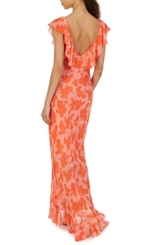 V-neck Side Slit Dress