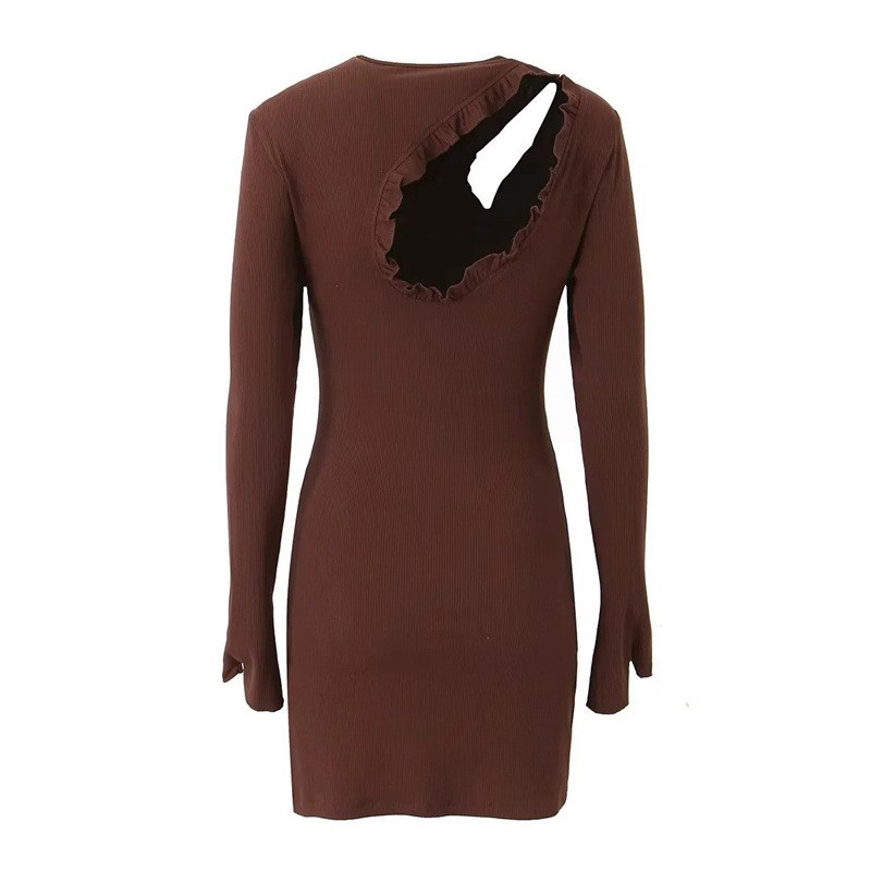 Slim Fit Wrap Hip Dress