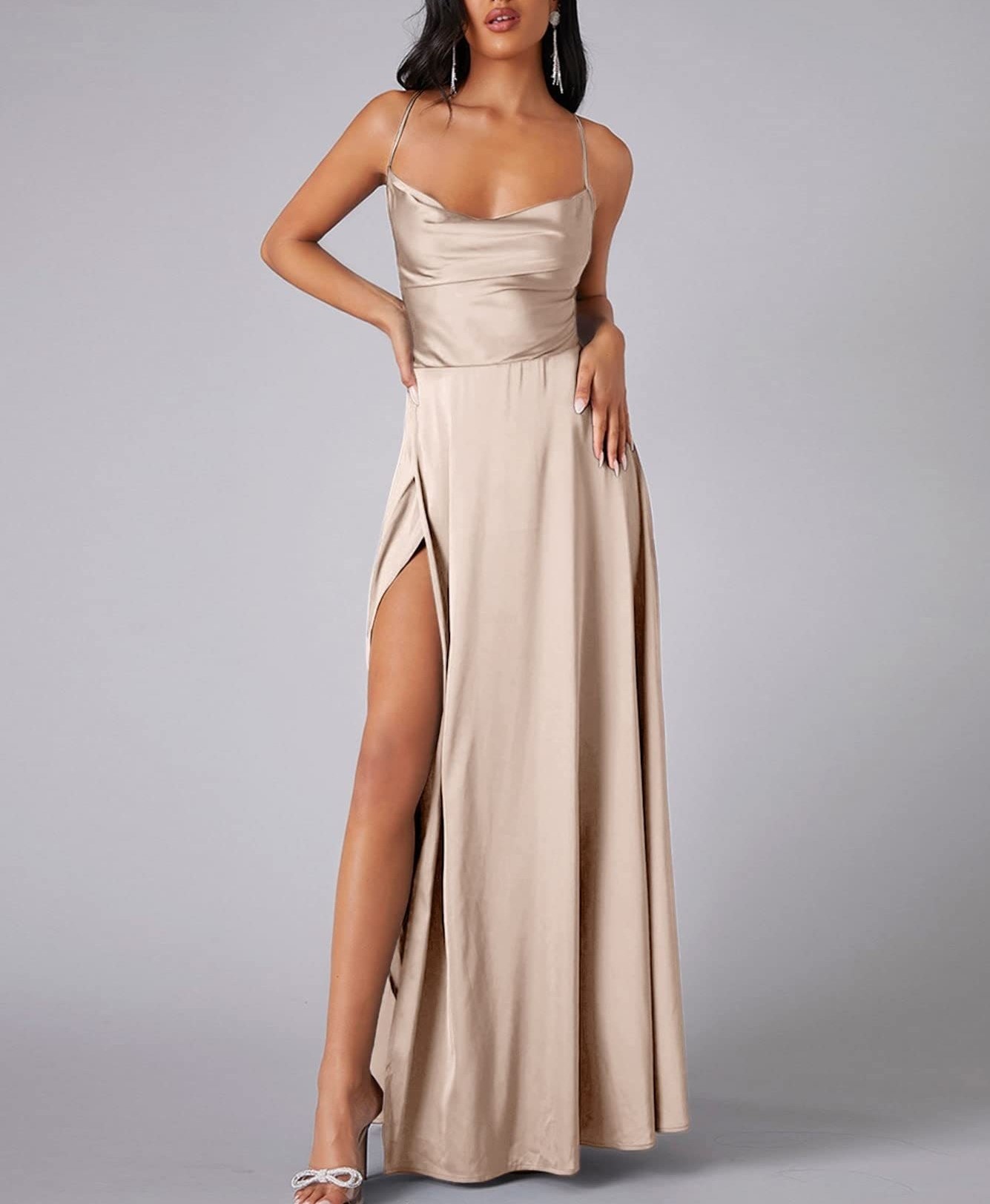 Sexy Open Back Strap Dress