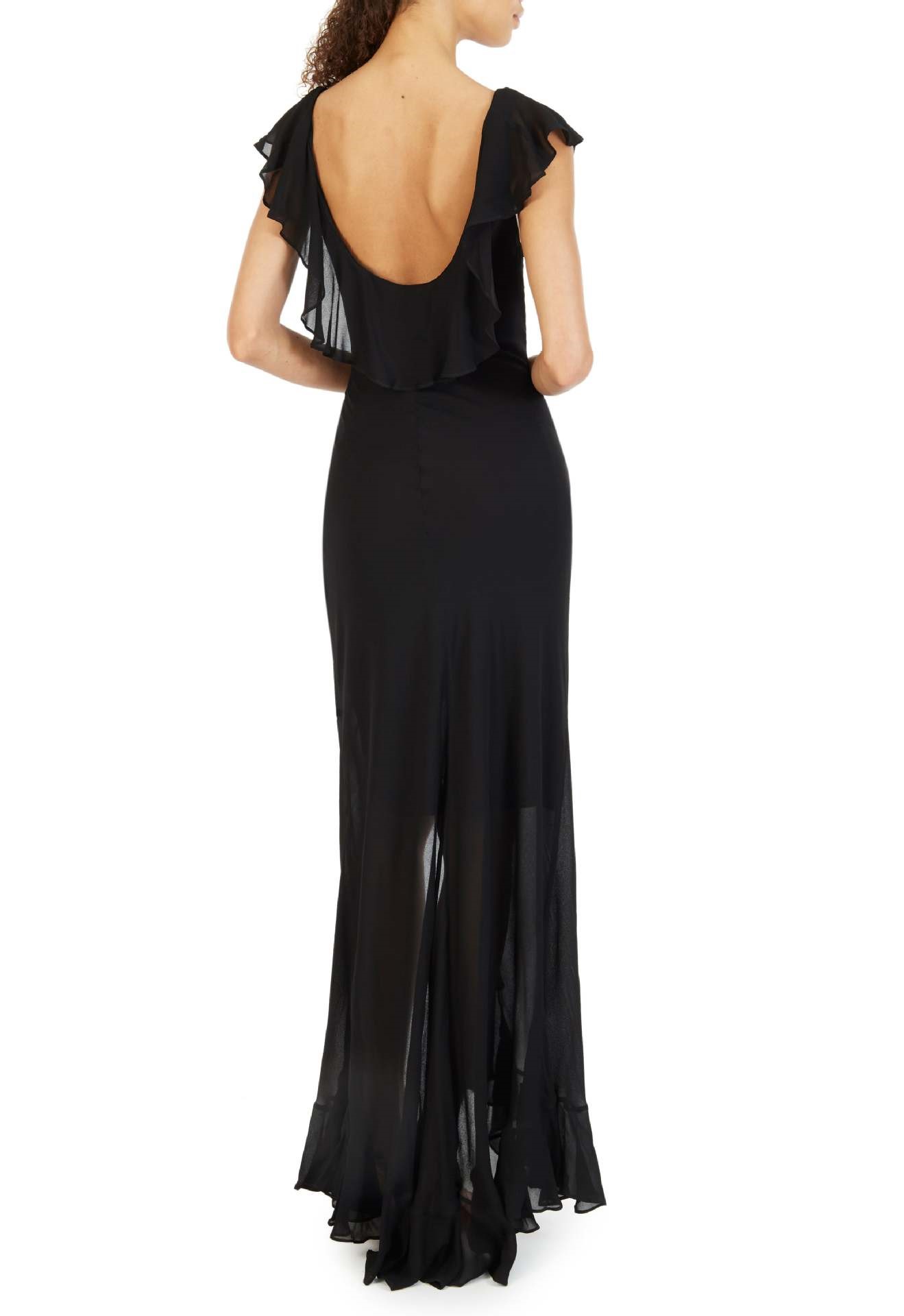 V-neck Side Slit Dress