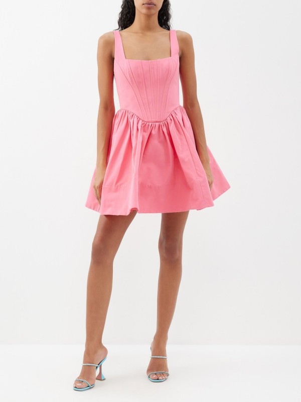 One Line Neck Strap Dress