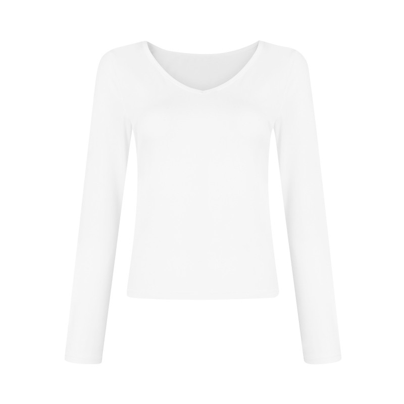 V-neck Long Sleeved Versatile Top
