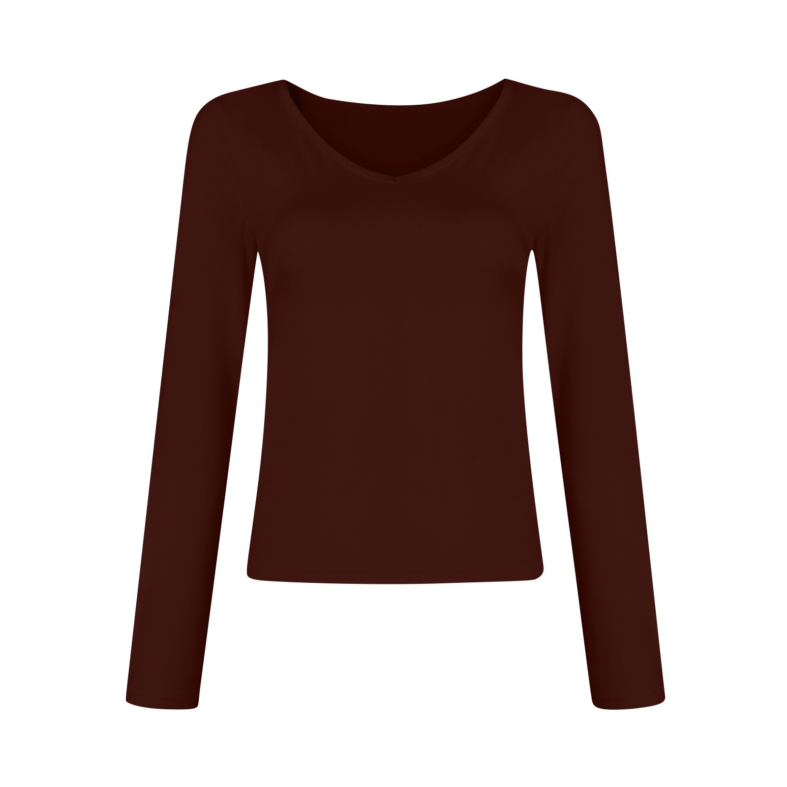 V-neck Long Sleeved Versatile Top