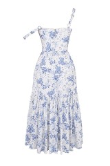 Fragmented fForal Suspender Dress