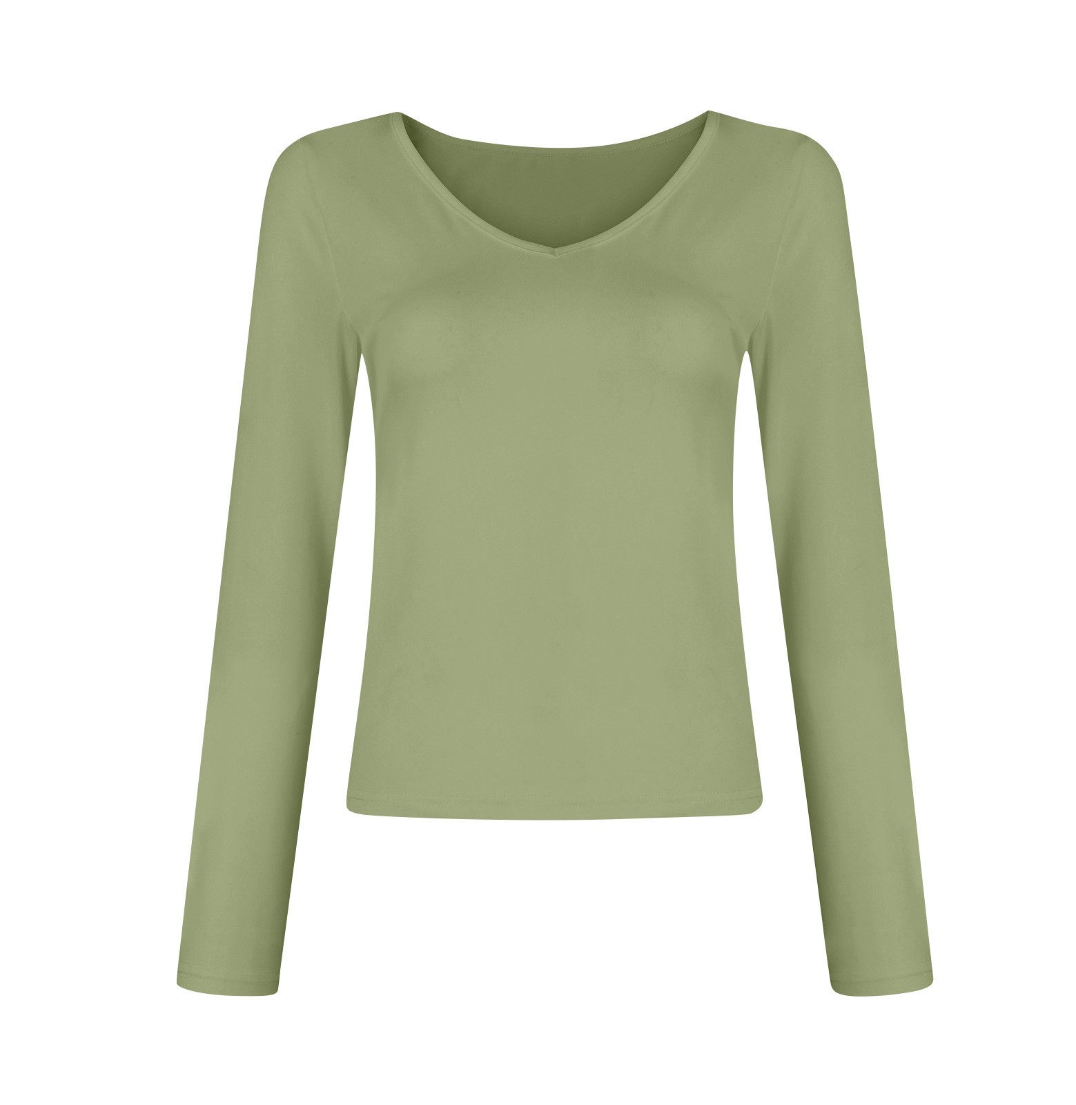 V-neck Long Sleeved Versatile Top