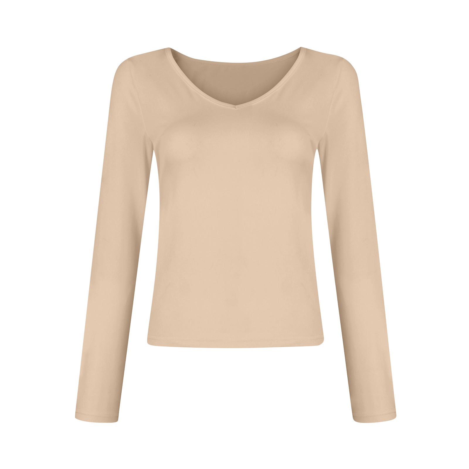 V-neck Long Sleeved Versatile Top
