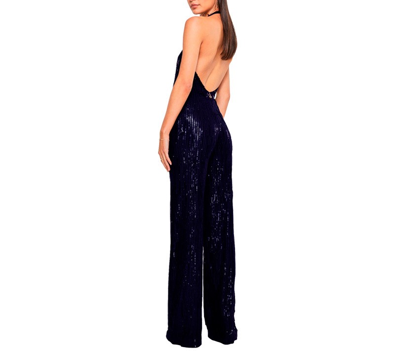 Deep V-neck Tassel Jumpsuit