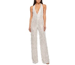 Deep V-neck Tassel Jumpsuit