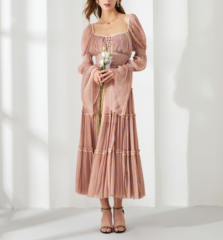 Solid Sequin One Line Neck Dress