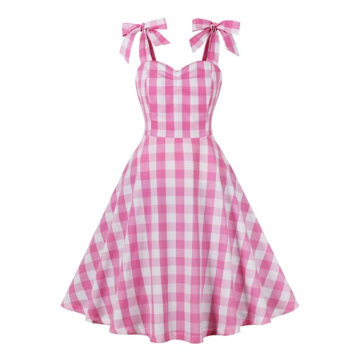 Sweet Strap Bow Dress