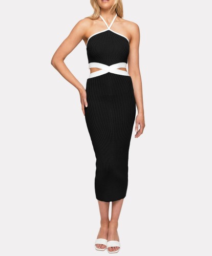Hanging Rope Hollowed Out Dress