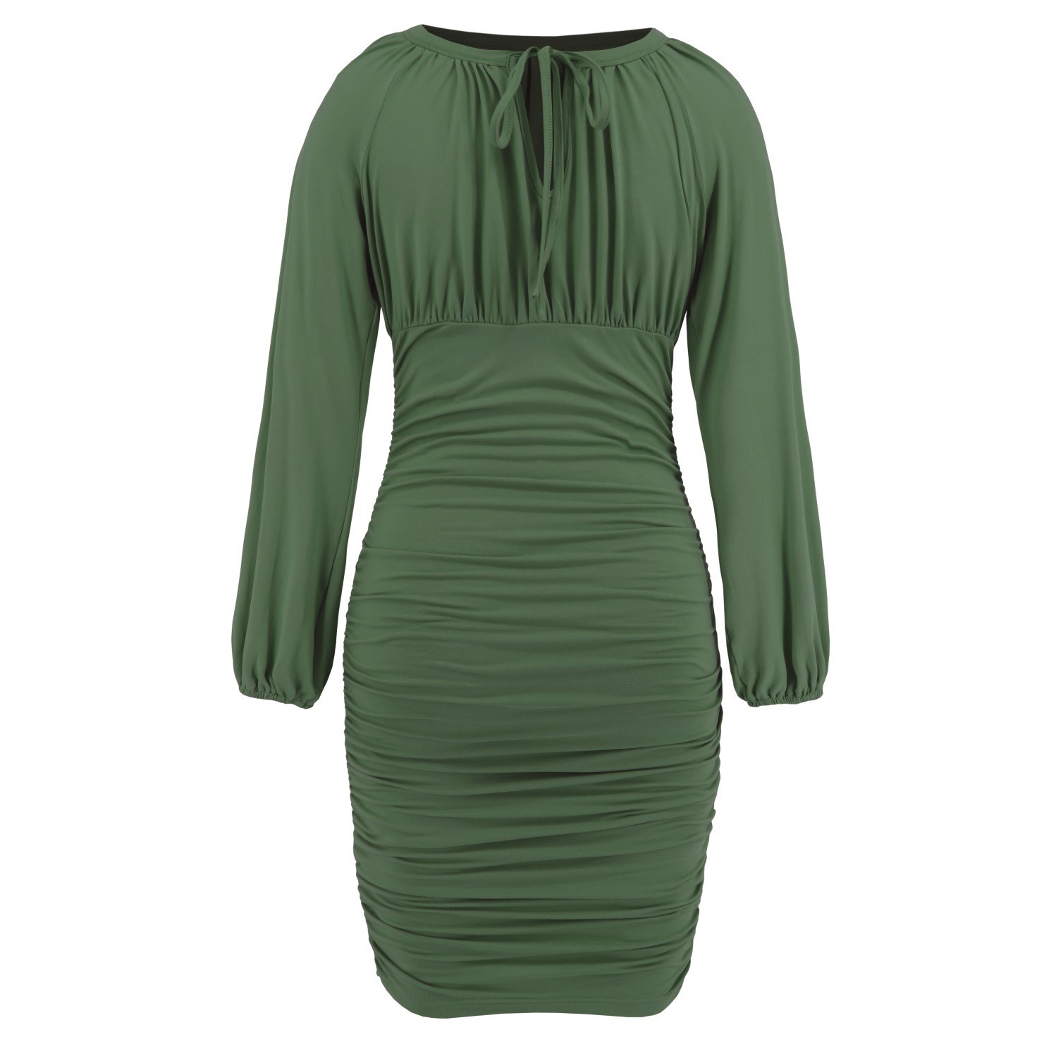 Lace up Long Sleeved Dress