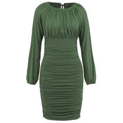 Lace up Long Sleeved Dress