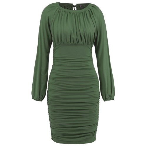 Lace up Long Sleeved Dress