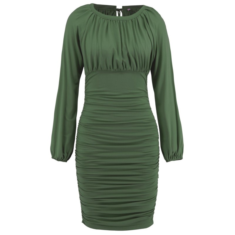Lace up Long Sleeved Dress