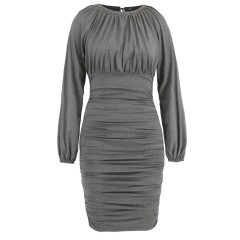 Lace up Long Sleeved Dress