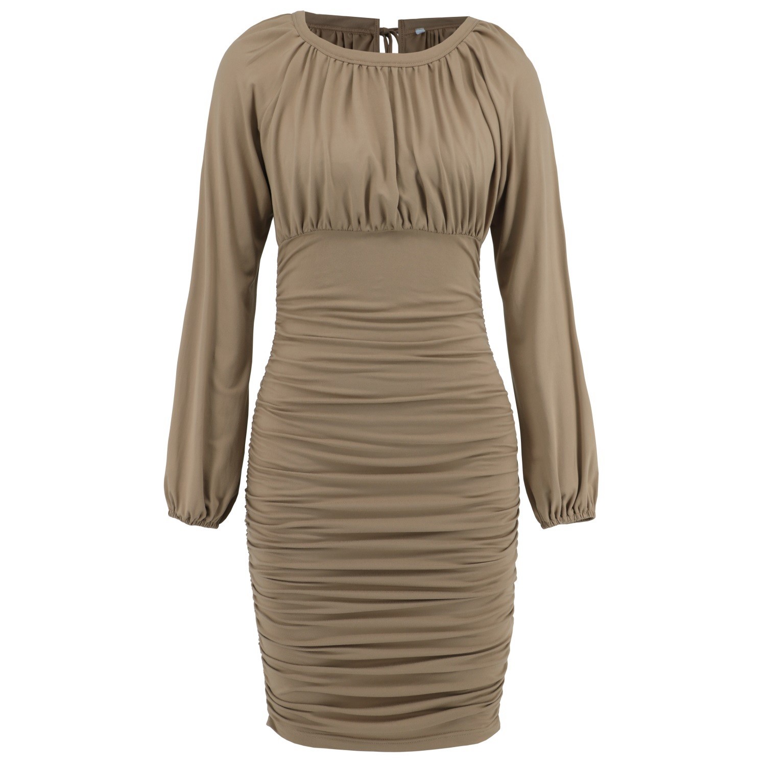 Lace up Long Sleeved Dress