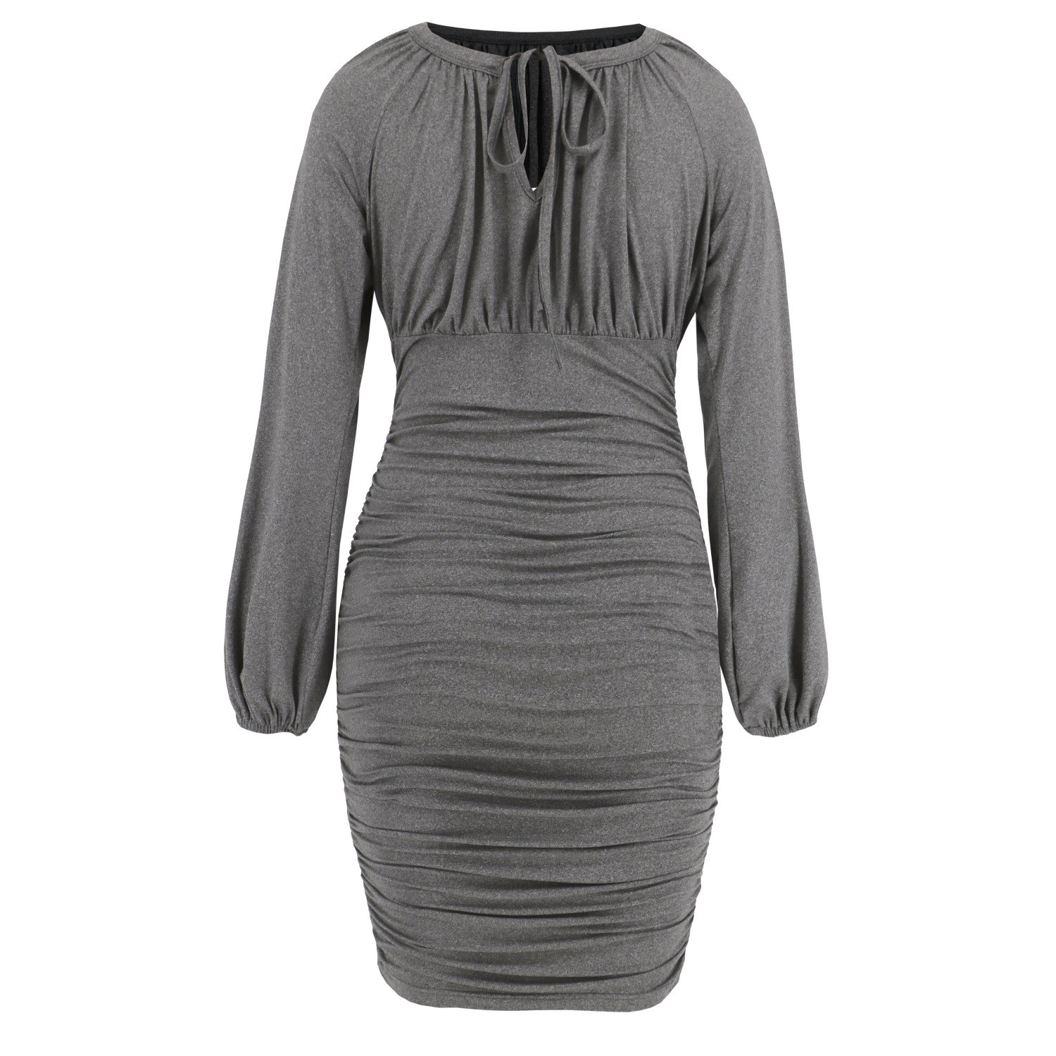 Lace up Long Sleeved Dress