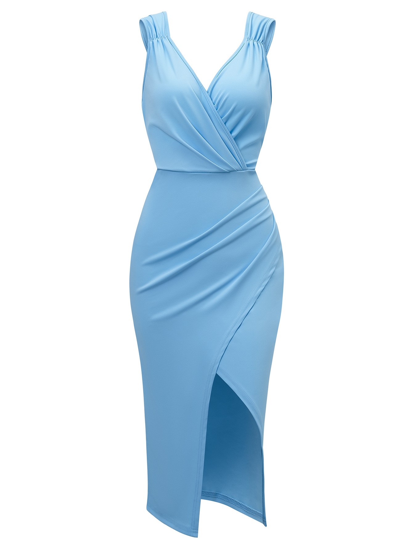 V-neck Sleeveless Dress