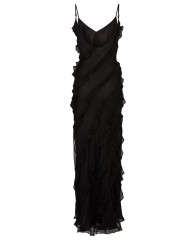 Split Slim Slim Slim Strap Dress