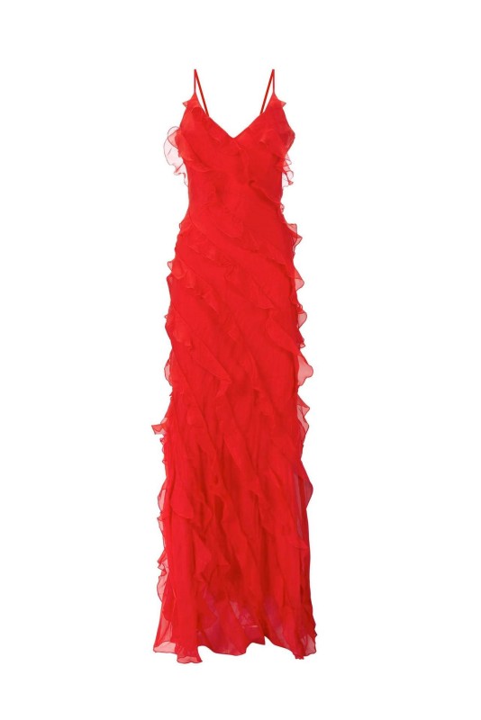 Split Slim Slim Slim Strap Dress